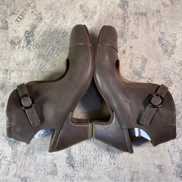 PEPE MONJO ARGILA Brown Leather Ankle Strap Heel Shoes - Picture 6 of 12